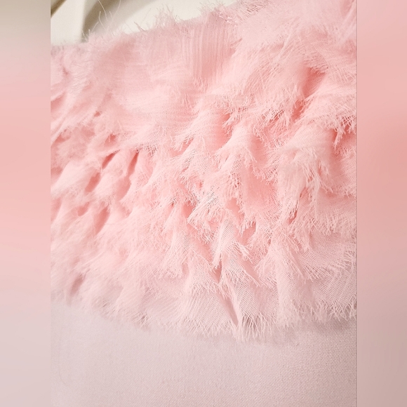 Chapter One pink blazer jacket chiffon rosette 6 fits size Small pastel spring - Picture 11 of 16